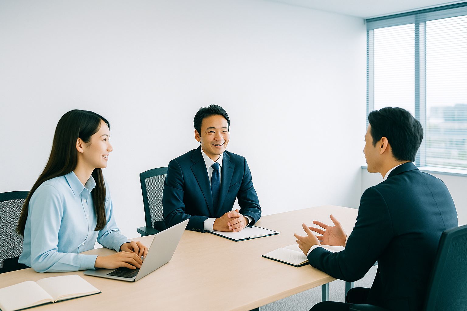 職業紹介・マッチング（企業面談の様子）